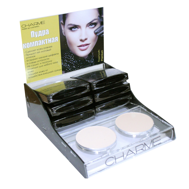 Acrylic compact makeup beauty display stand from China