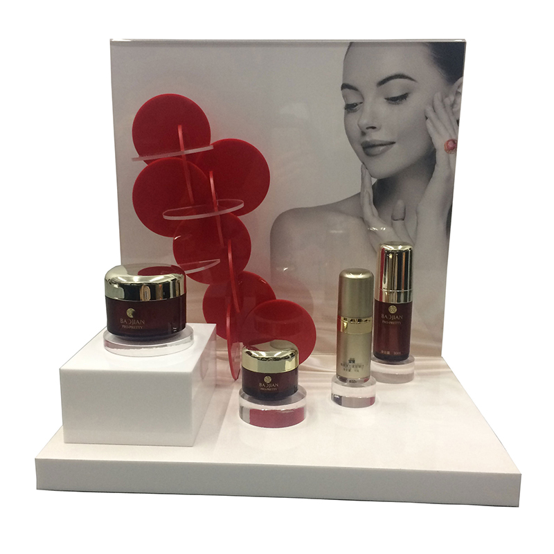 Creative acrylic cosmetics display for perfume or skincare