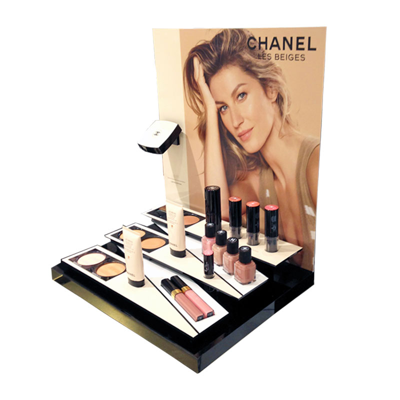 Luxury acrylic cosmetics display stand