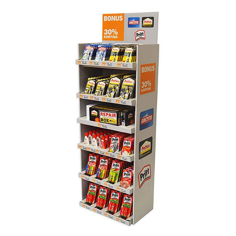Cardboard pos display stand rack manufacturer mockup free