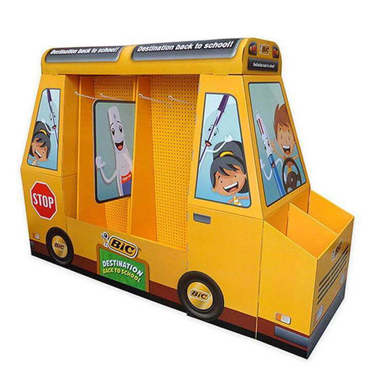 Cardboard kiosk pop display for retail