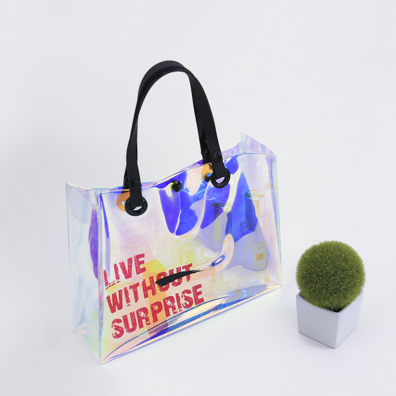 2018 clear laser fashion water-proof cosmetics storage bag
