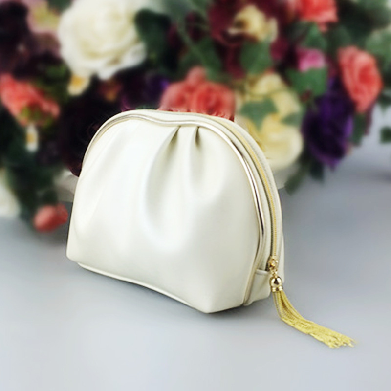Shell shaped PU makeup cosmetics bags pouch wholesale