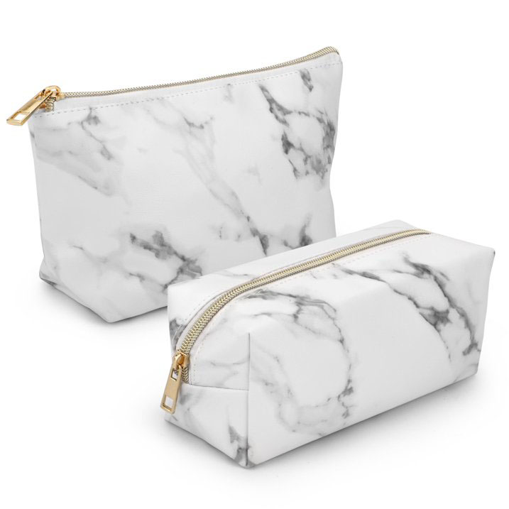 PU Leather Makeup Bags, Waterproof Cosmetic Organizer for Women Girls 