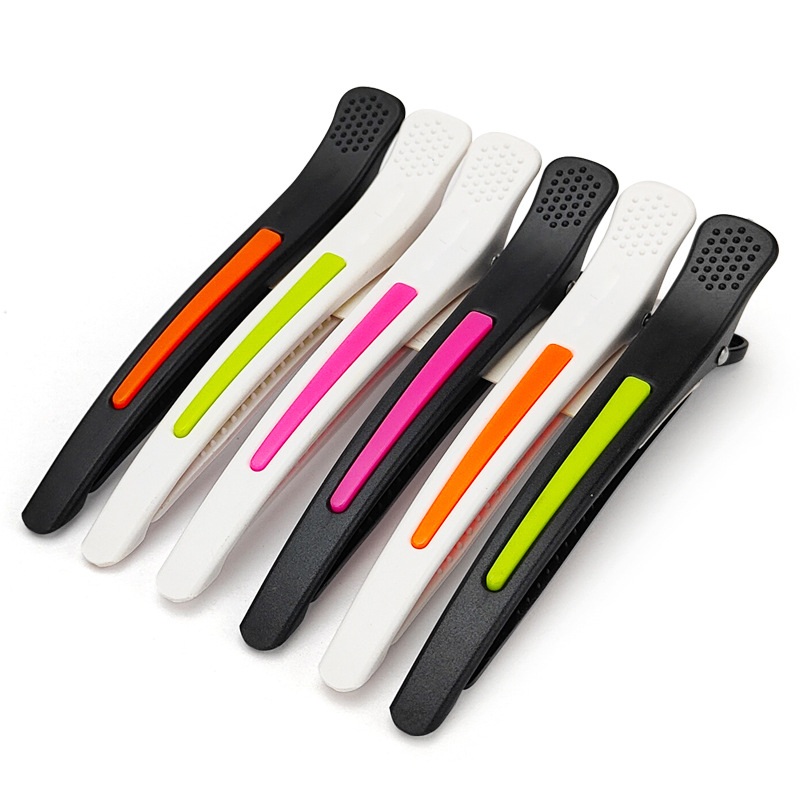 Non Slip Hair Clips with Silicone Band, No-Trace Hair Clips for Thick and Thin Hair - Professional Salon Hair Clips
